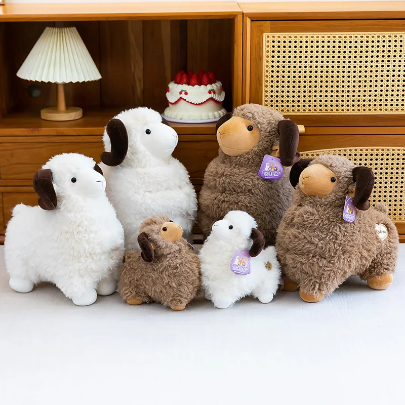 Lifelike Cute Little Lamb Plush Toy – Soft Stuffed Animal, Soothing Comfort Companion & Healing Gift for Kids and Girls